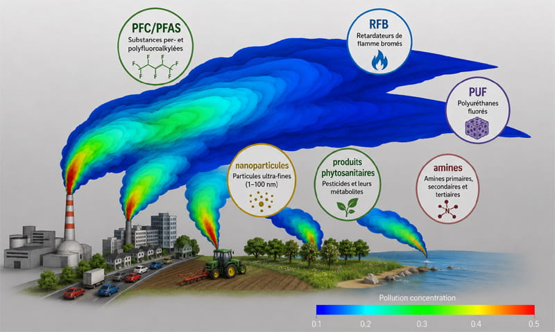 Modéliser les polluants émergents (PFAS, PUF, amines…), est-ce possible ?