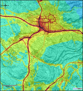 Modélisation de la qualité de l’air le long des axes routiers et ferroviaires