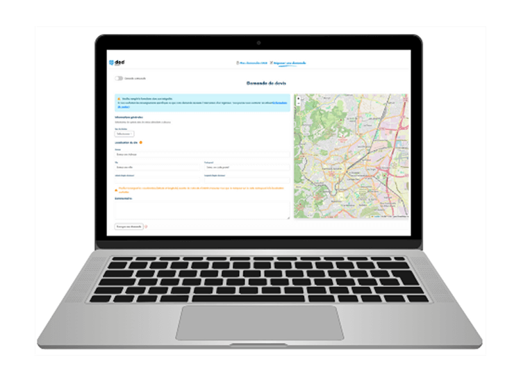 Interface DAD pour la fourniture de données météo et topographiques